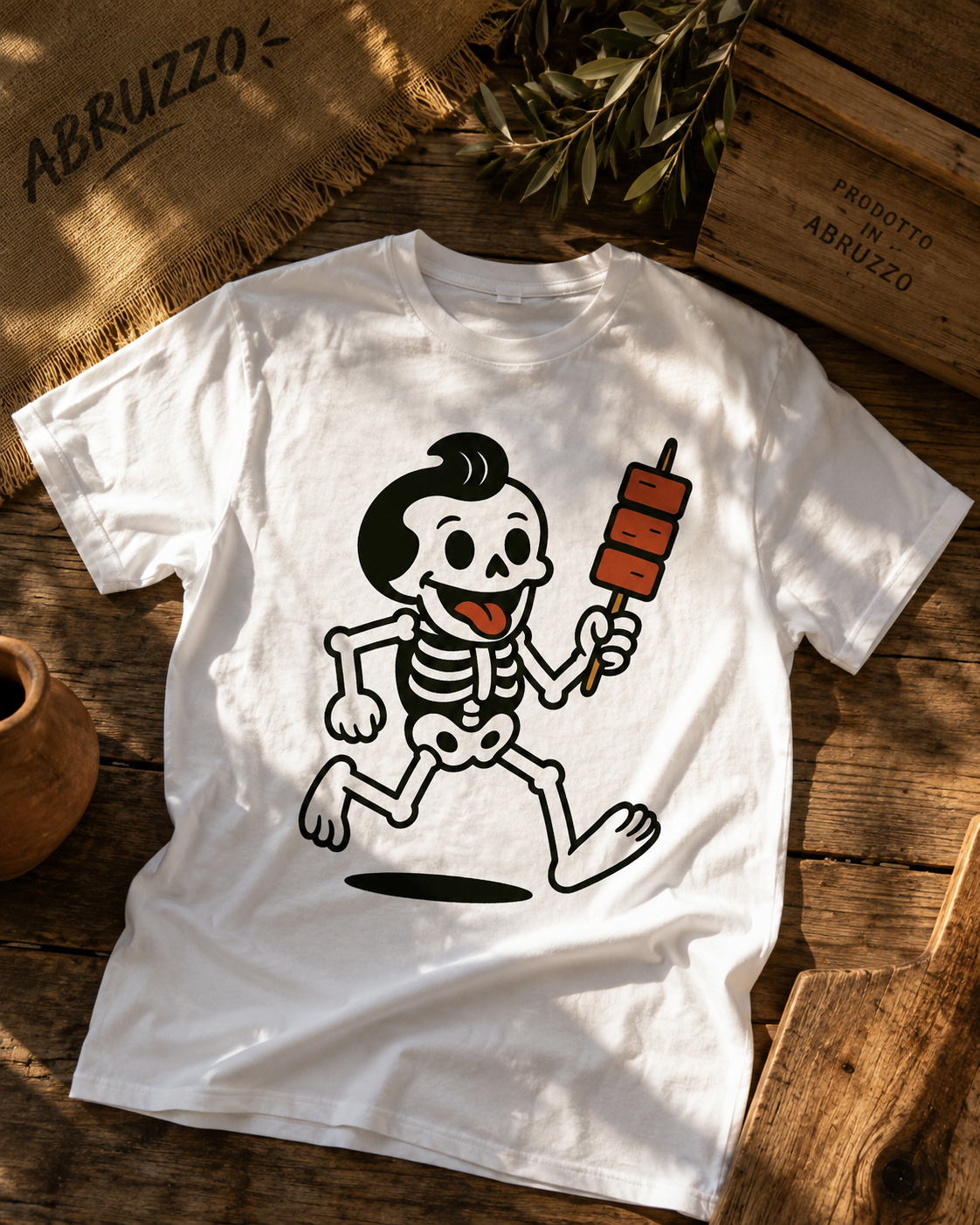 T-shirt “Teschio con arrosticino”
