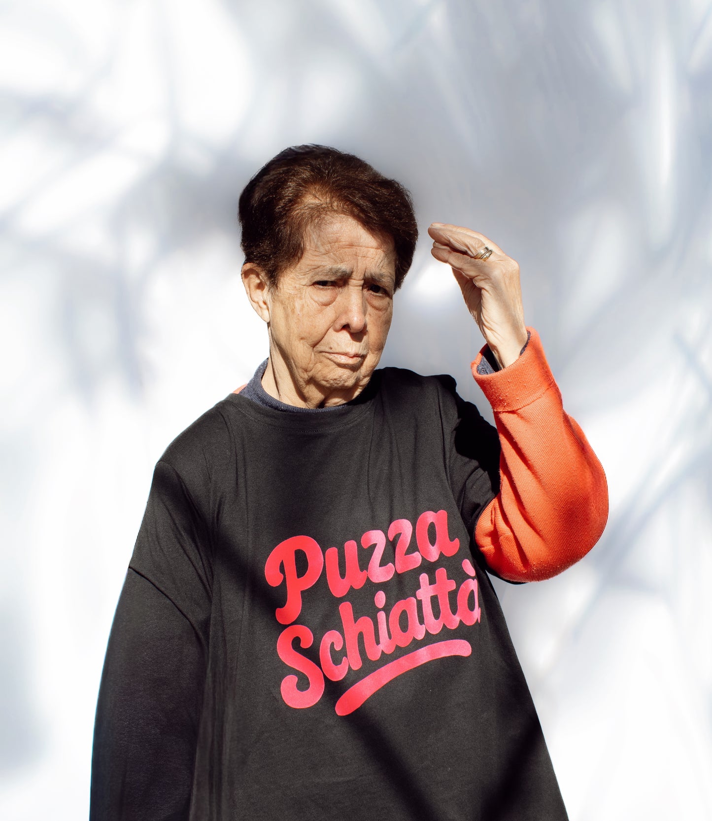 T-shirt nera “Puzza Schiattà”