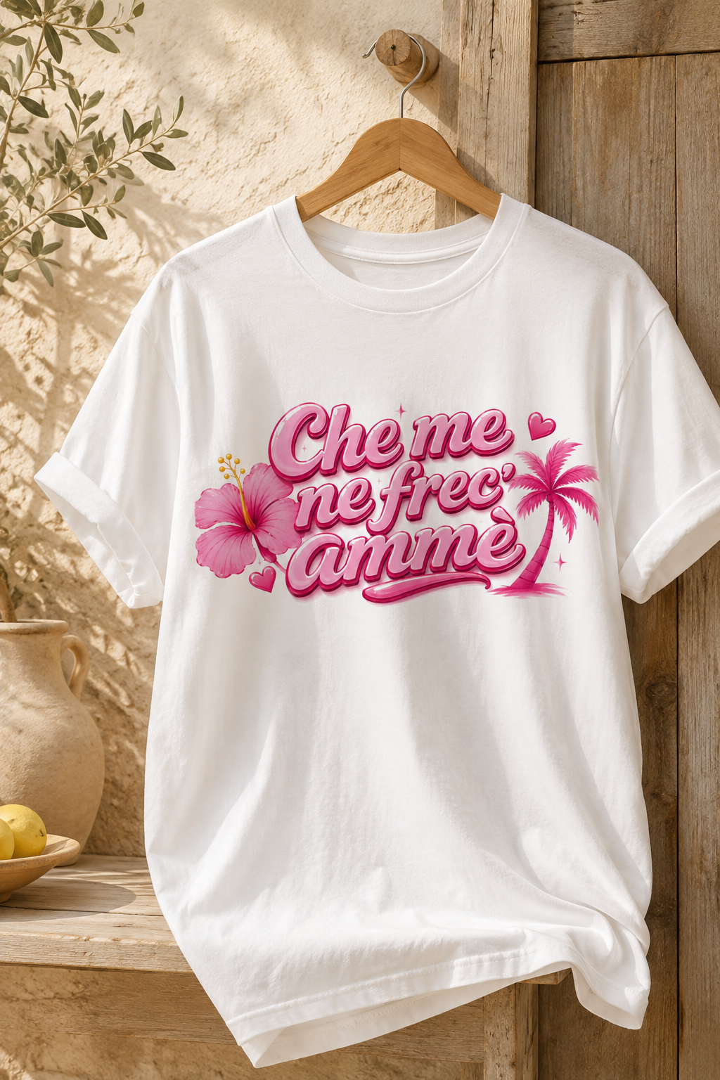 T-shirt “Che me ne frec’ ammè”