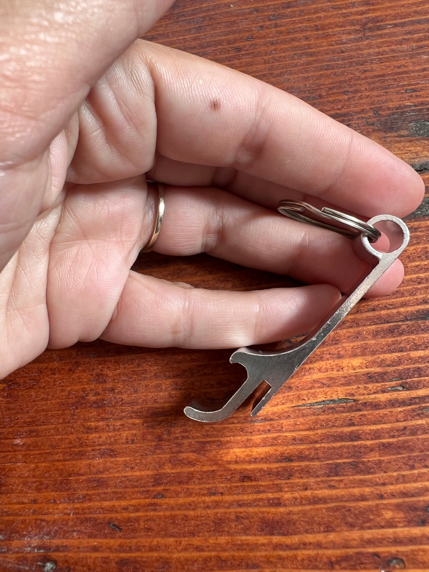 Portachiavi - apribottiglie inciso “Birretta?”