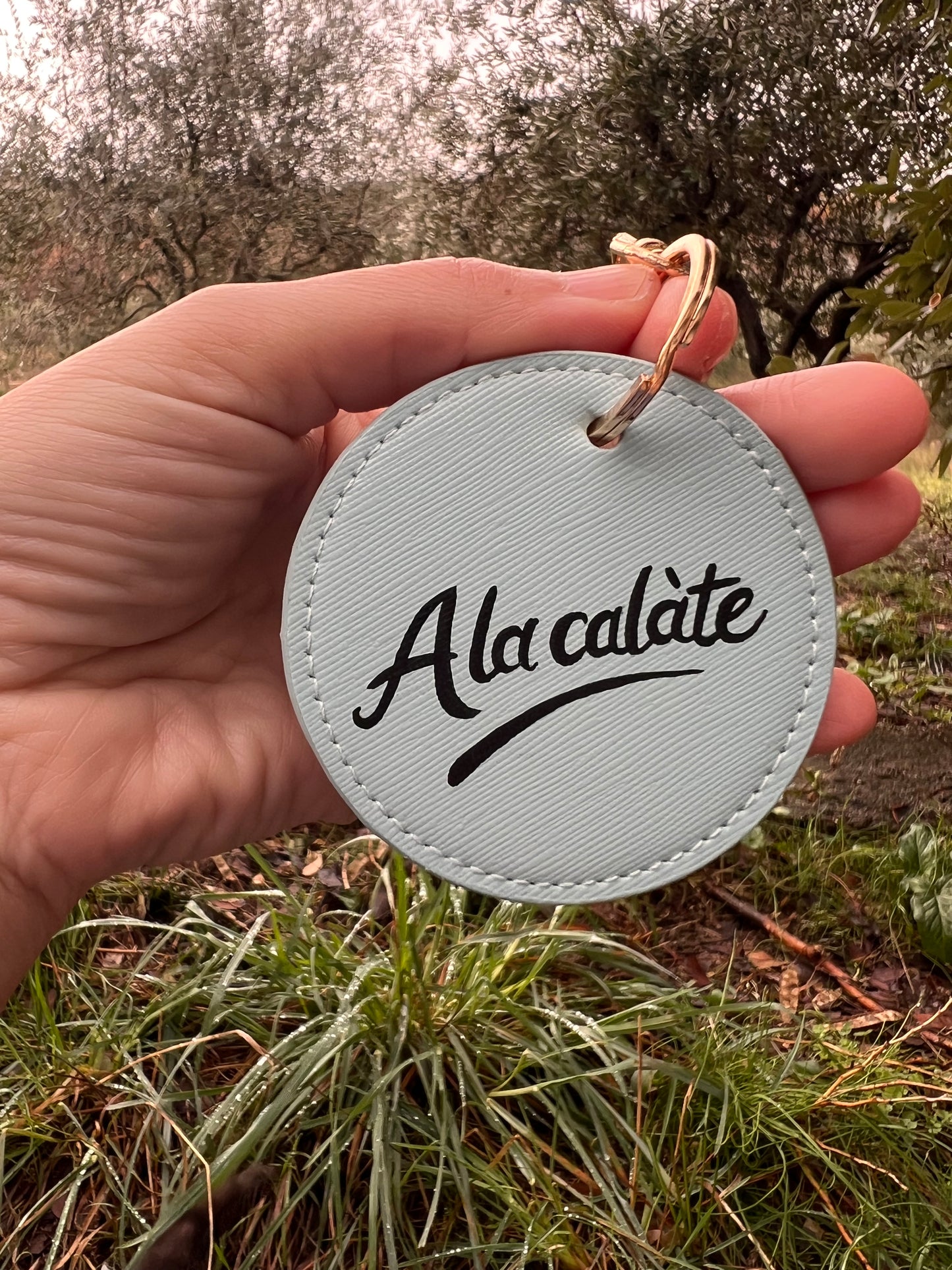 Portachiavi tondo “A la calàte”