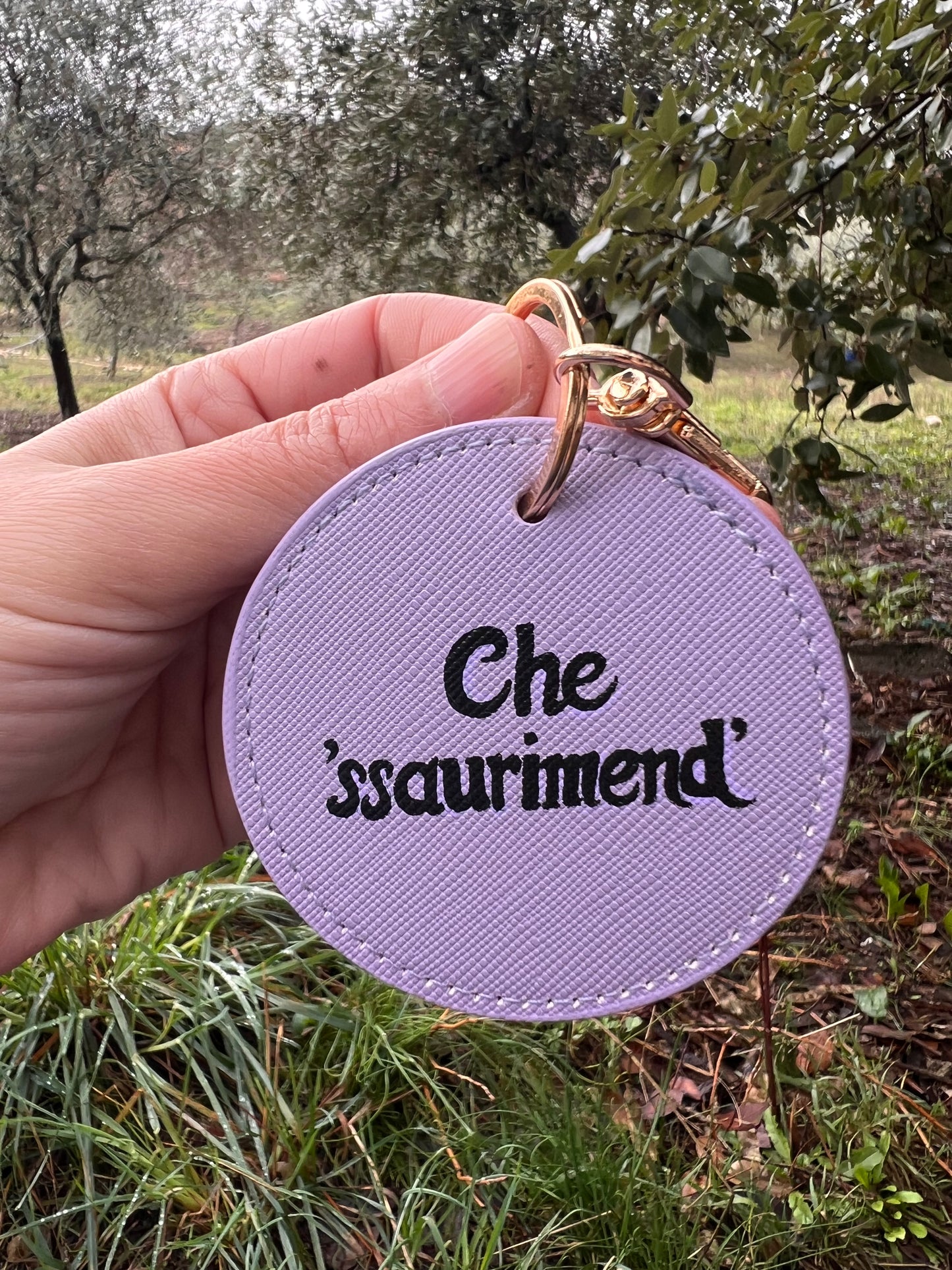 Portachiavi tondo “Che ‘ssaurimend’”