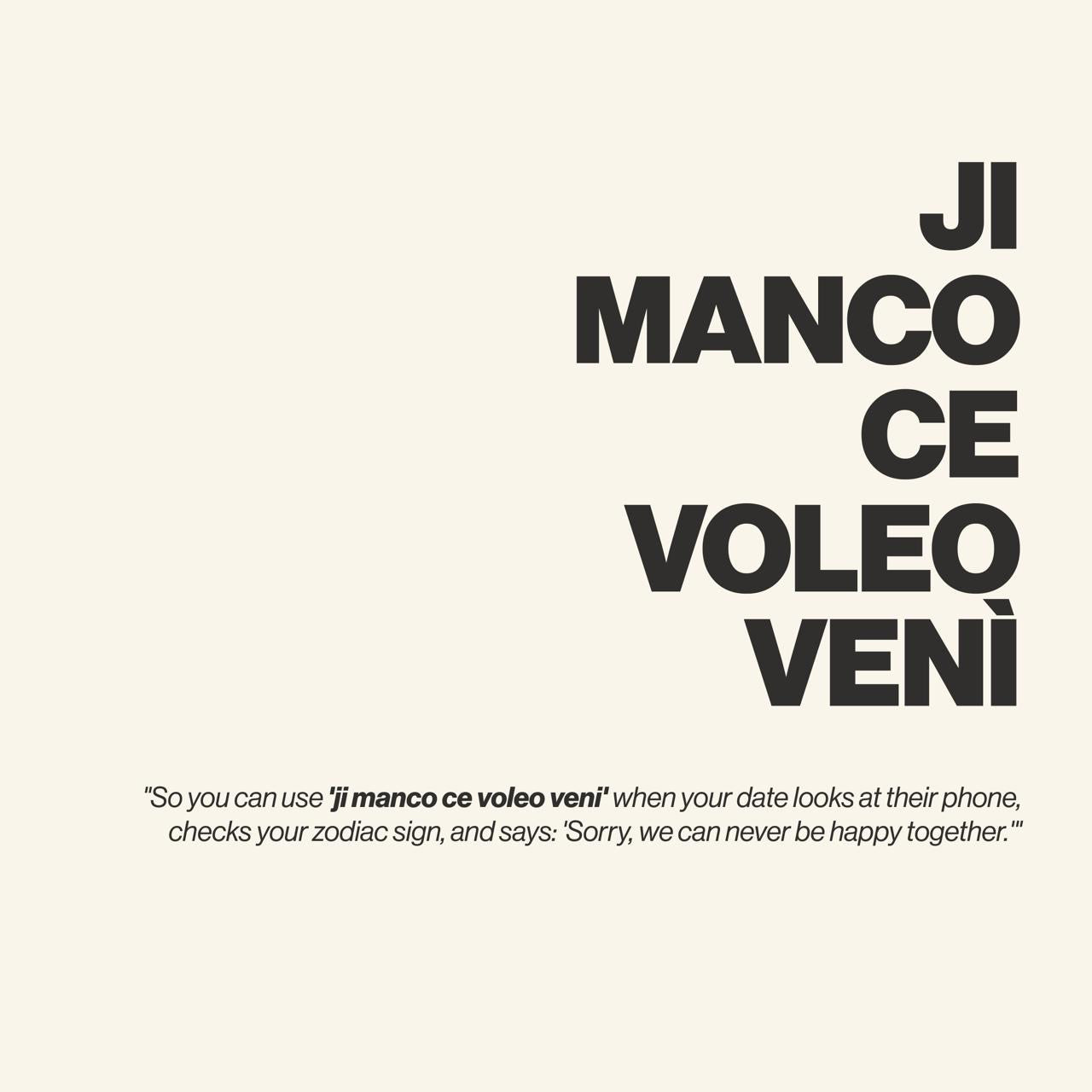 T-shirt “Ji manco ci voleo venì” ABRUZZÈ × ÈSSO.QUÌSSU