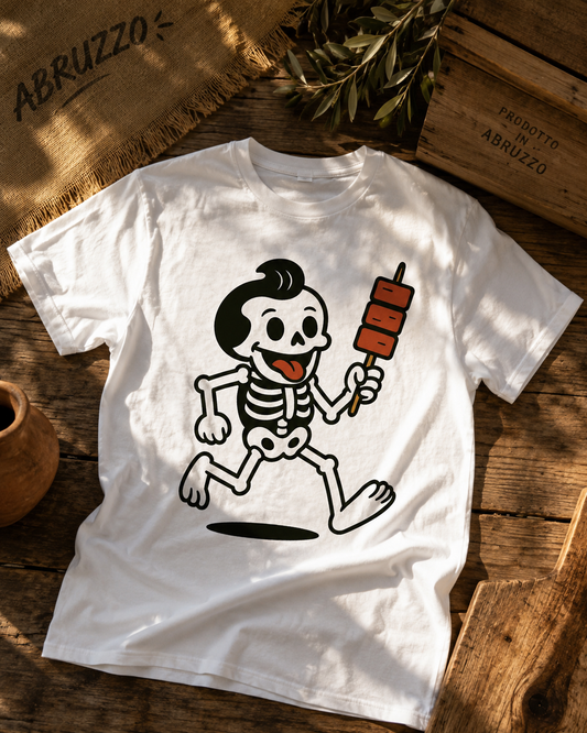 T-shirt “Teschio con arrosticino” + colori