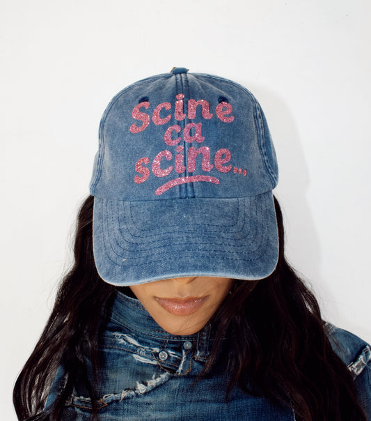 Cappello vintage denim “Scine ca scine…”