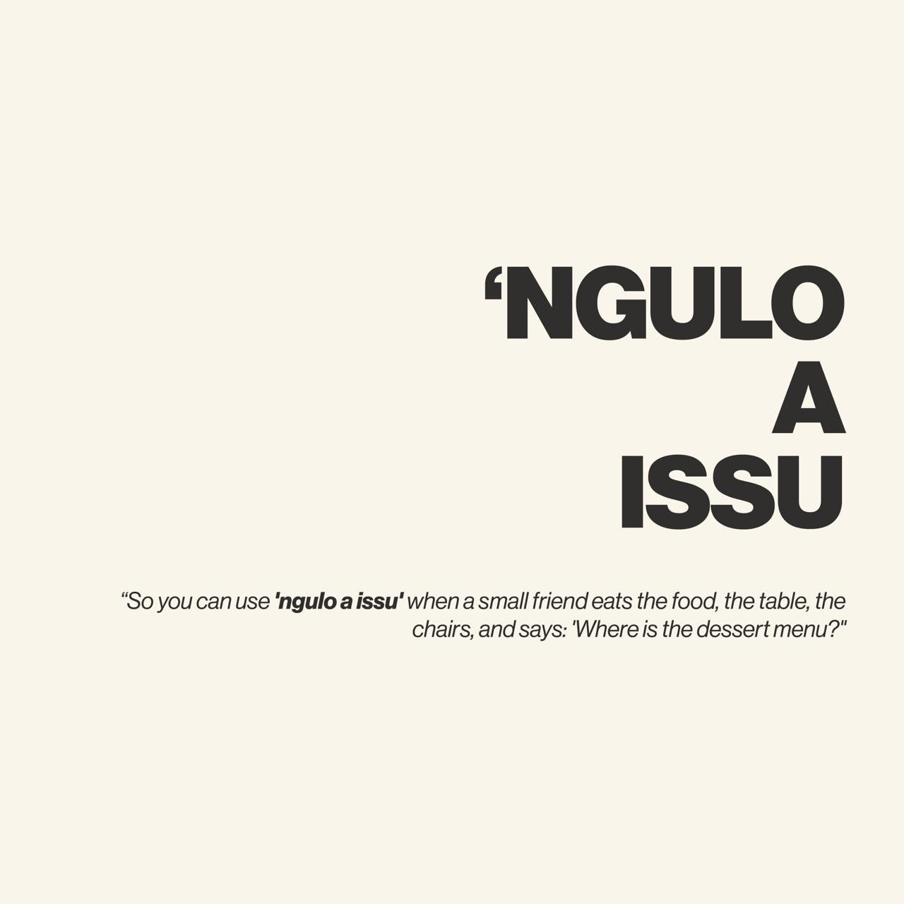T-shirt “‘Ngulo a issu’” ABRUZZÈ × ÈSSO.QUÌSSU