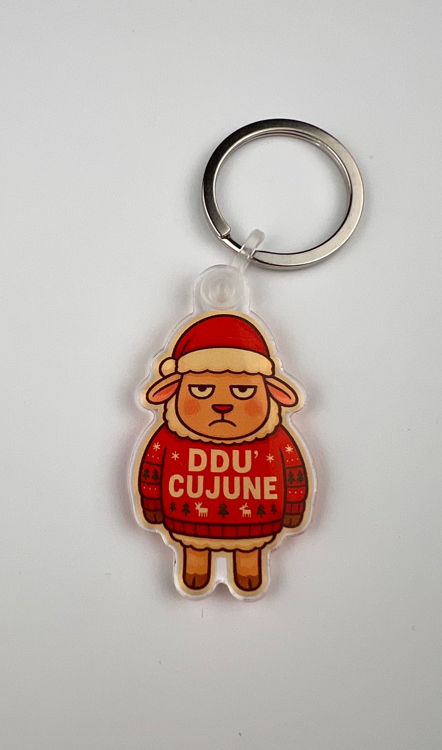 Portachiavi natalizio pecora