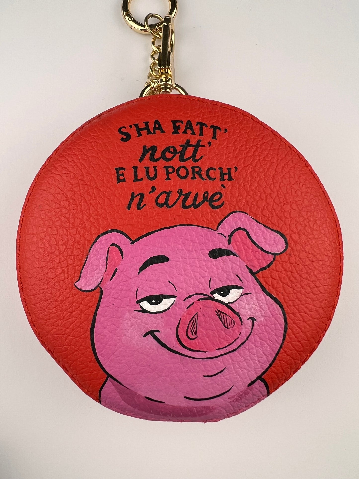 Charm in pelle “S’ha fatt’ nott’…”