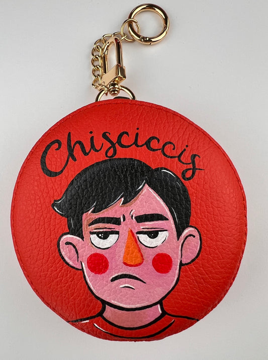 Charm in pelle “Chisciccis” uomo