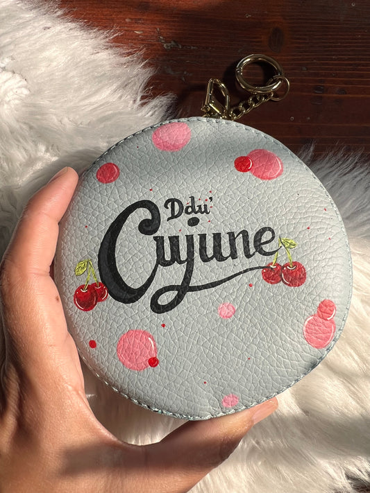 Charm/portamonete in pelle “Ddu’ Cujune”
