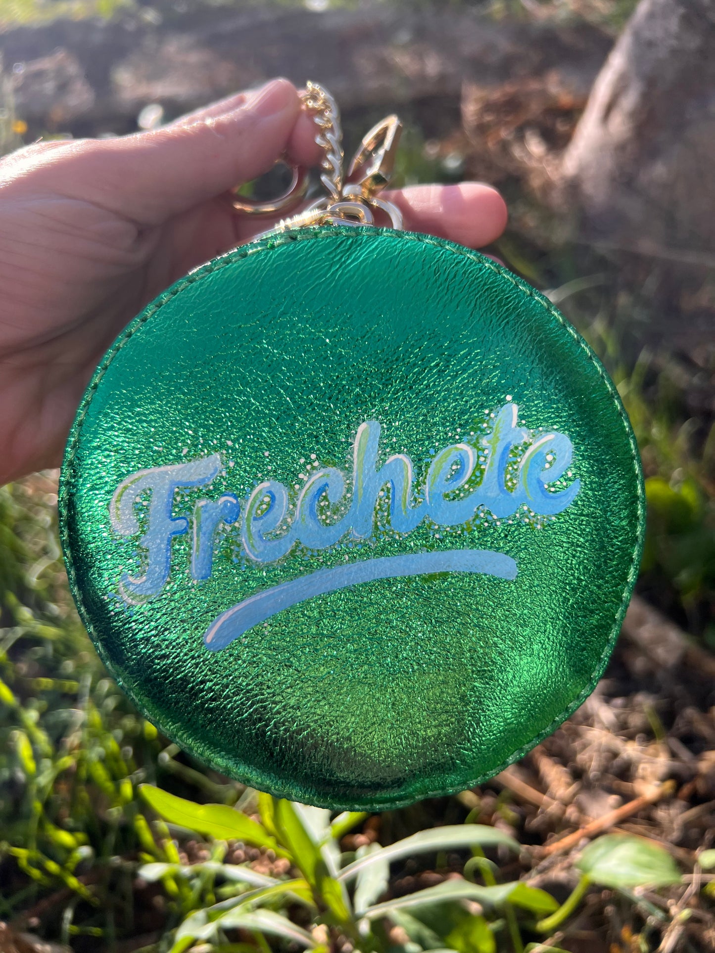 Charm in pelle dipinti a mano “Frechete”