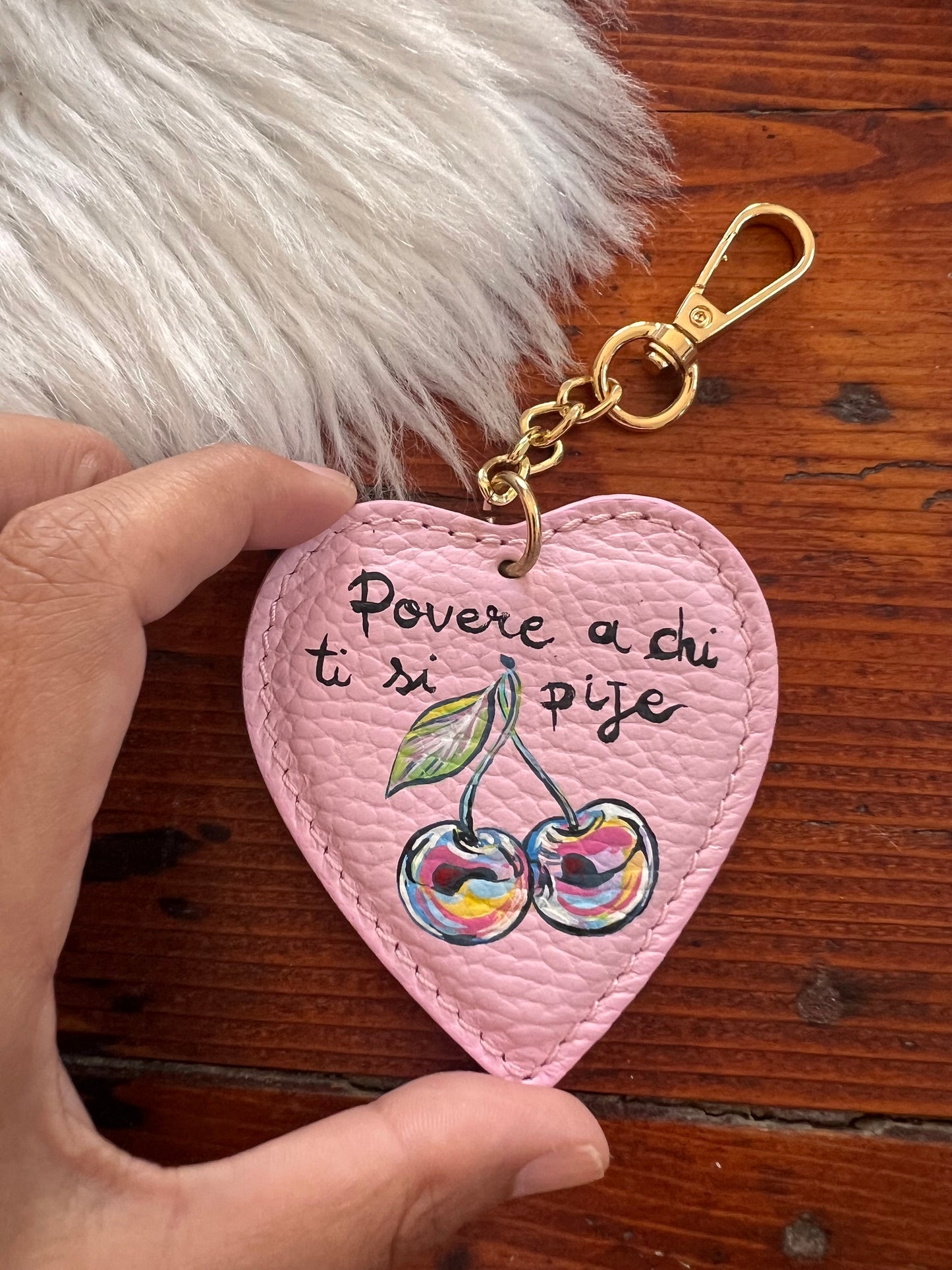 Portachiavi “Povere a chi ti si pije”