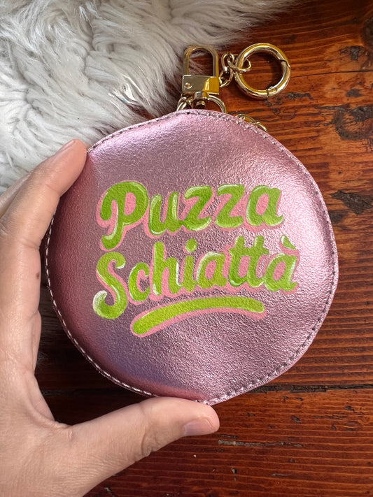 Charm/portamonete in pelle “Puzza Schiattà”