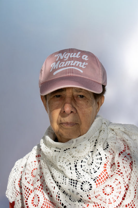 Cappello vintage rosa antico polveroso “‘Ngul a mammt’”