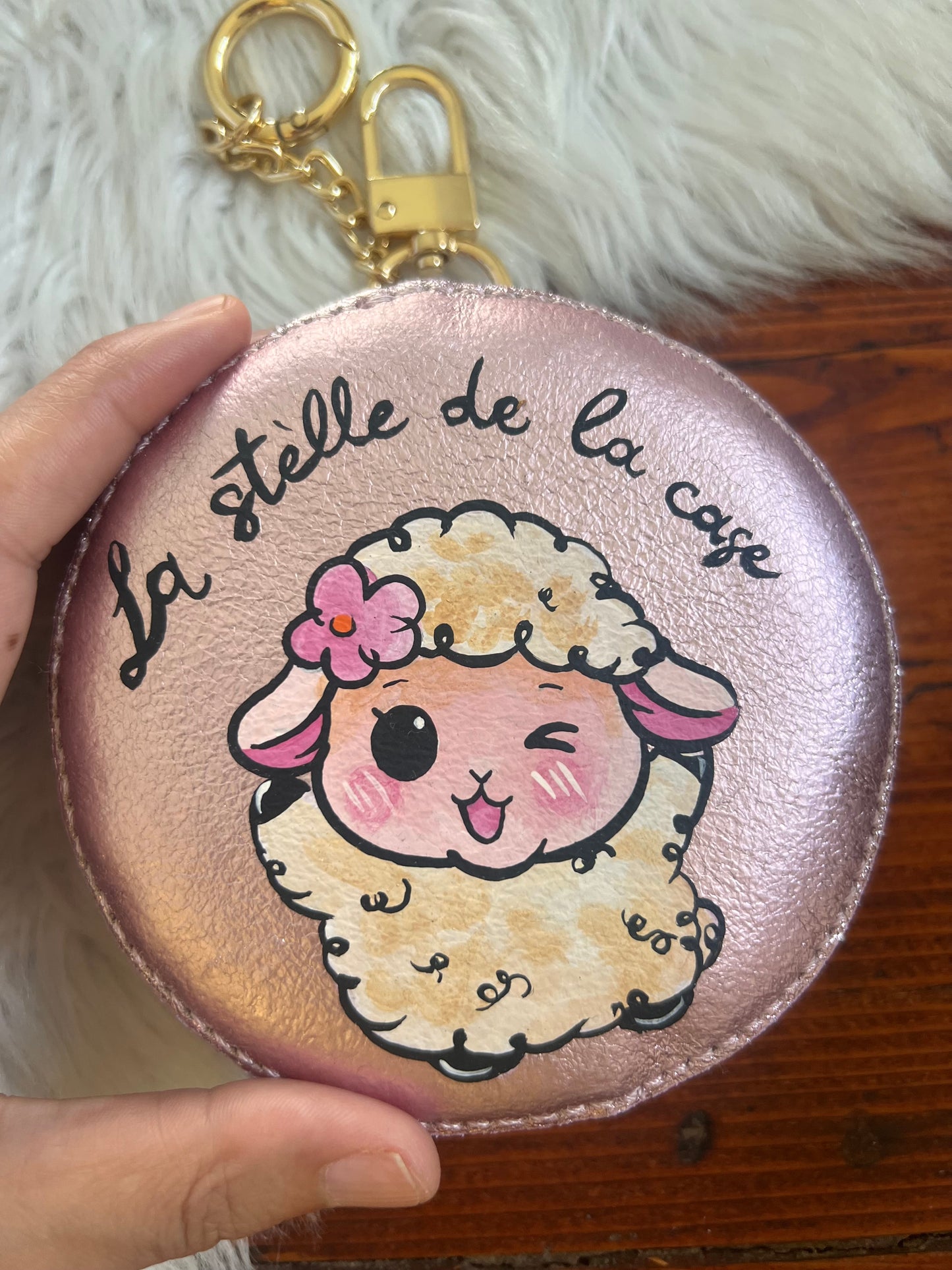 Charm in pelle laminata “La stèlle de la case”