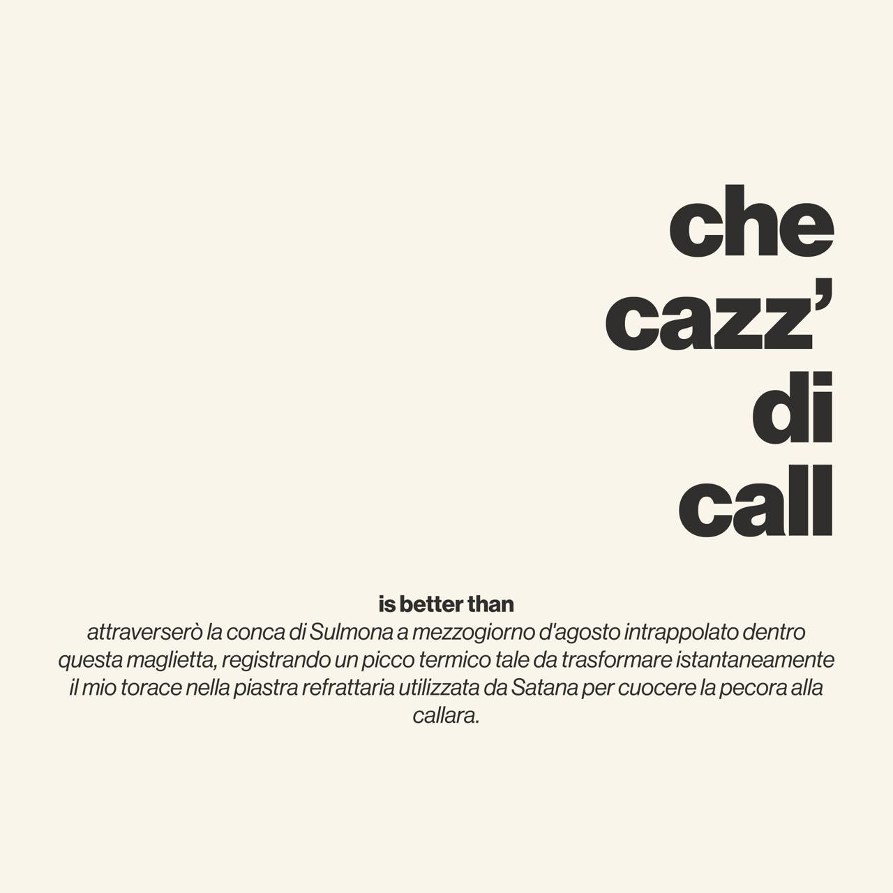 T-shirt “Che cazz’ di call’” ABRUZZÈ × ÈSSO.QUÌSSU